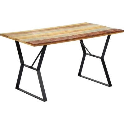 Mesa de comedor de madera recuperada 140x80x76 cm vidaXL - Mesa de comedor Mesa de comedor de madera recuperada 140x80x76 cm vidaXL - Mesa de comedor