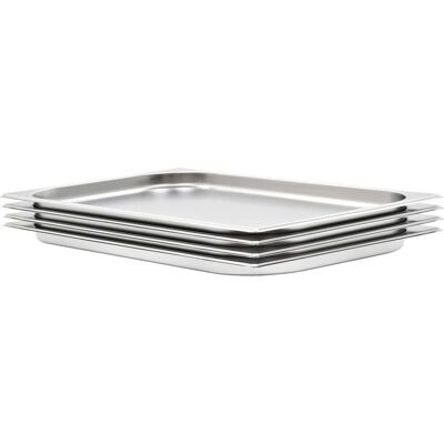 vidaXL Gastronorm Behälter GN 1/1 20mm Edelstahl - 4 Stück vidaXL Gastronorm Behälter GN 1/1 20mm Edelstahl - 4 Stück