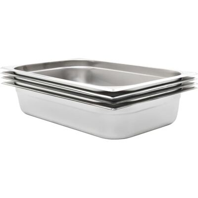 vidaXL Gastronorm Container GN 1/1 100mm Rustfrit Stål Sølv - Gastronorm Container vidaXL Gastronorm Container GN 1/1 100mm Rustfrit Stål Sølv - Gastronorm Container