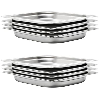 vidaXL Gastronormbehälter GN 1/2 40mm Edelstahl - Gastronorm Containers vidaXL Gastronormbehälter GN 1/2 40mm Edelstahl - Gastronorm Containers
