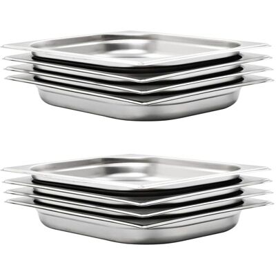 vidaXL Conteneurs Gastronorm GN 1/2 40mm Acier Inoxydable - Gastronorm Containers vidaXL Conteneurs Gastronorm GN 1/2 40mm Acier Inoxydable - Gastronorm Containers
