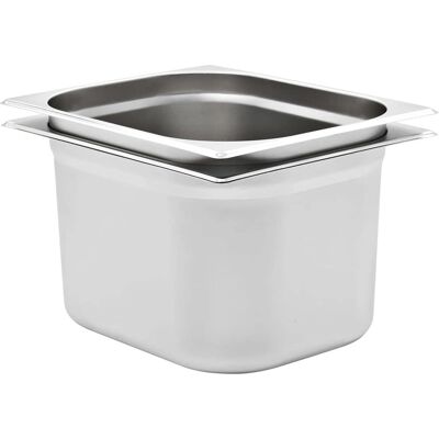 vidaXL Gastronorm Behälter 2 Stück GN 1/2 200 mm Edelstahl Silber - Gastronorm Behälter vidaXL Gastronorm Behälter 2 Stück GN 1/2 200 mm Edelstahl Silber - Gastronorm Behälter