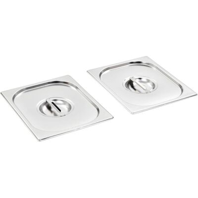 vidaXL Edelstahl Gastronorm Deckel Set - 8 Stück vidaXL Edelstahl Gastronorm Deckel Set - 8 Stück