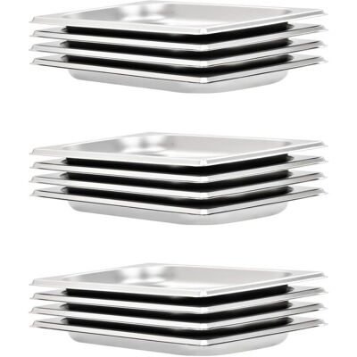 vidaXL Gastronorm Behälter - 12 Stück - Edelstahl - GN 1/4 - 20 mm - Küchenutensilien vidaXL Gastronorm Behälter - 12 Stück - Edelstahl - GN 1/4 - 20 mm - Küchenutensilien