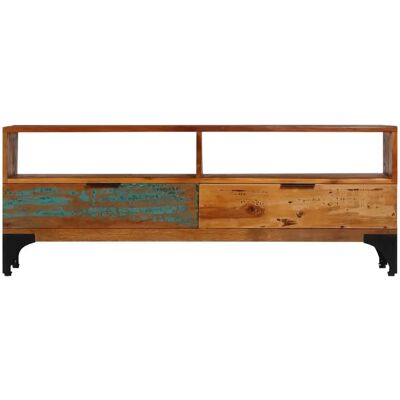 vidaXL Mueble TV de Madera Reciclada 118x35x45cm Estilo Vintage vidaXL Mueble TV de Madera Reciclada 118x35x45cm Estilo Vintage