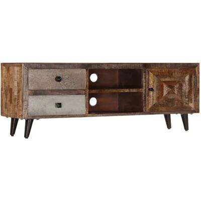vidaXL Mango Holz TV Schrank - Rustik Charm - 118x30x40 cm vidaXL Mango Holz TV Schrank - Rustik Charm - 118x30x40 cm