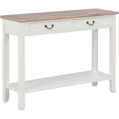 vidaXL 249901 Weiße Holzkonsole - Kaffee/Beistell/Endtisch vidaXL 249901 Weiße Holzkonsole - Kaffee/Beistell/Endtisch