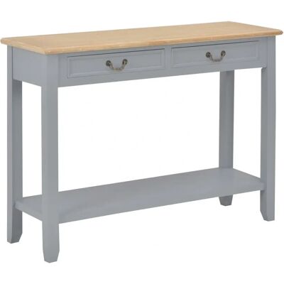 vidaXL Kahvipöytä ja sivupöytä Harmaa 110x35x80cm Puu vidaXL Kahvipöytä ja sivupöytä Harmaa 110x35x80cm Puu