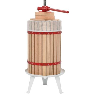 vidaXL Eichenholz 24L Obst- und Weinpresse mit Stoffbeutel vidaXL Eichenholz 24L Obst- und Weinpresse mit Stoffbeutel