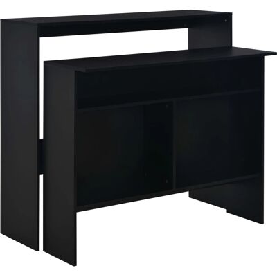 vidaXL 74824 Küchen-/Esszimmertisch - Schwarz - 130x40x120 cm vidaXL 74824 Küchen-/Esszimmertisch - Schwarz - 130x40x120 cm