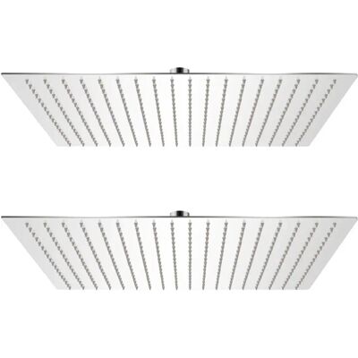 vidaXL 50x50 cm Rain Shower Head Stainless Steel Square - Shower Head vidaXL 50x50 cm Rain Shower Head Stainless Steel Square - Shower Head