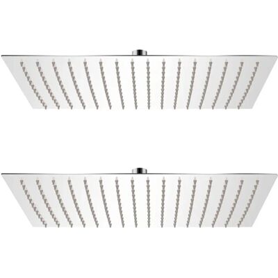 vidaXL Rain Shower Head Stainless Steel 30x40cm Water Saving Bath Accessory - Shower Head vidaXL Rain Shower Head Stainless Steel 30x40cm Water Saving Bath Accessory - Shower Head