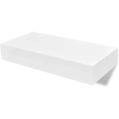 vidaXL Étagère Murale Blanche avec Tiroirs - Étagère - Publicité vidaXL Étagère Murale Blanche avec Tiroirs - Étagère - Publicité