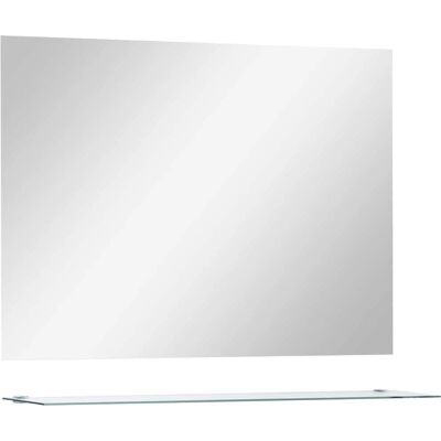vidaXL lustro ścienne z półką 80x60cm Hartowane szkło Do łazienki, kosmetyczny vidaXL lustro ścienne z półką 80x60cm Hartowane szkło Do łazienki, kosmetyczny