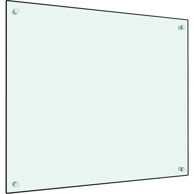 vidaXL Wit 70x60cm Gehard Glas Keukentegels Achterwand - Keukentegels vidaXL Wit 70x60cm Gehard Glas Keukentegels Achterwand - Keukentegels