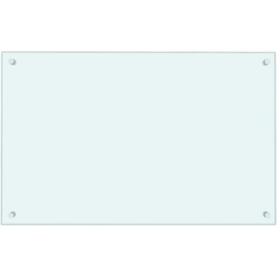 vidaXL Paroi de Cuisine en Verre Trempé Blanc - Protection Murale vidaXL Paroi de Cuisine en Verre Trempé Blanc - Protection Murale
