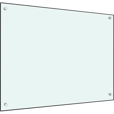 vidaXL Weiße Küchenrückwand - Temperaturbeständiges Glas - 80x60cm vidaXL Weiße Küchenrückwand - Temperaturbeständiges Glas - 80x60cm