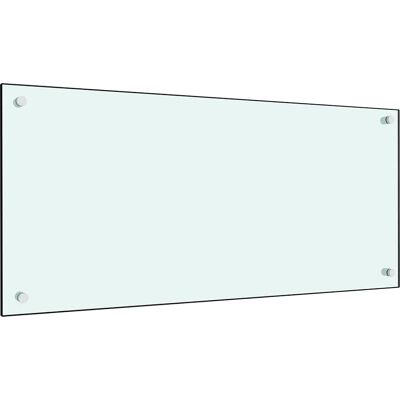 vidaXL Weiße Küchenrückwand - 90x40cm gehärtetes Glas vidaXL Weiße Küchenrückwand - 90x40cm gehärtetes Glas