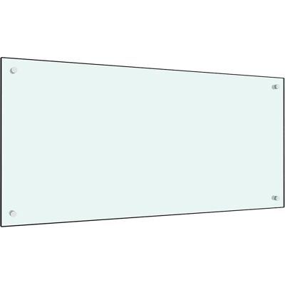 vidaXL Valkoinen keittiön väliseinä - 100x50 cm Karkaistu lasi vidaXL Valkoinen keittiön väliseinä - 100x50 cm Karkaistu lasi