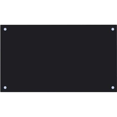 vidaXL Revestissement de Cuisine Noir 70x40cm Verre Trempé Panneau Murale vidaXL Revestissement de Cuisine Noir 70x40cm Verre Trempé Panneau Murale