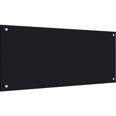 vidaXL Schwarze Küchenrückwand 90x40cm Gehärtetes Glas - Küchenrückwand vidaXL Schwarze Küchenrückwand 90x40cm Gehärtetes Glas - Küchenrückwand