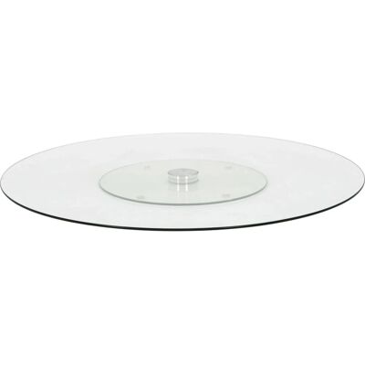 vidaXL Roterende Serveringsfad - Gennemsigtigt Hærdet Glas - 60 cm - Serveringsskål vidaXL Roterende Serveringsfad - Gennemsigtigt Hærdet Glas - 60 cm - Serveringsskål
