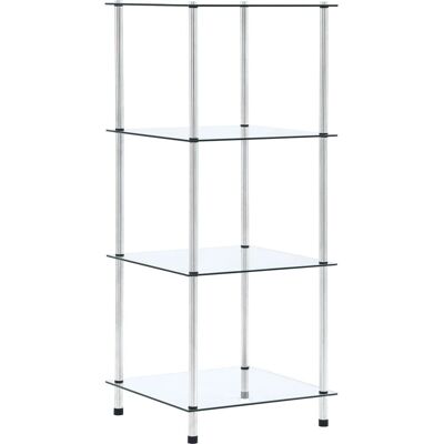 vidaXL 249505 Wohnzimmer Bücherschrank - 4-stöckiges Sicherheitsglasregal vidaXL 249505 Wohnzimmer Bücherschrank - 4-stöckiges Sicherheitsglasregal