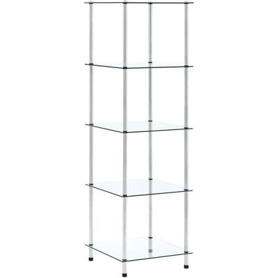 vidaXL Moderner 5-Stock Glasregal - Bücherregal vidaXL Moderner 5-Stock Glasregal - Bücherregal