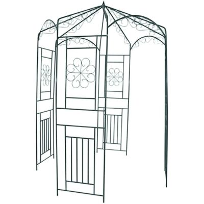 vidaXL Gartenbogen 250 cm Dunkelgrün Unterstützung Pergola vidaXL Gartenbogen 250 cm Dunkelgrün Unterstützung Pergola