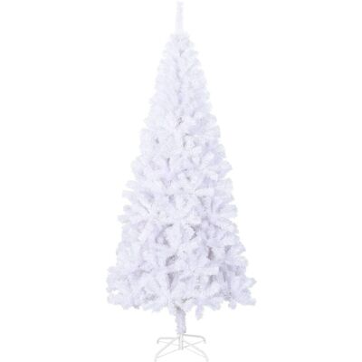 Sapin de Noël artificiel vidaXL avec Support 180cm - Blanc - Sapin de Noël - Publicité Sapin de Noël artificiel vidaXL avec Support 180cm - Blanc - Sapin de Noël - Publicité