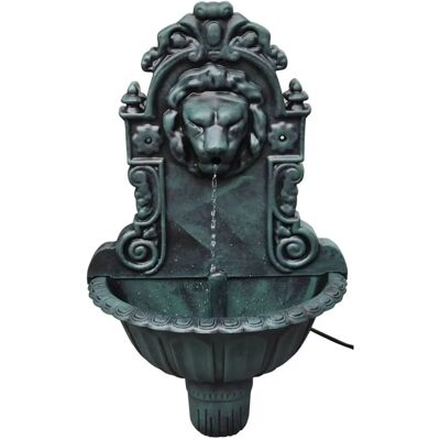 Fontaine murale design tête de lion vidaXL909298 - Vert - Publicité Fontaine murale design tête de lion vidaXL909298 - Vert - Publicité
