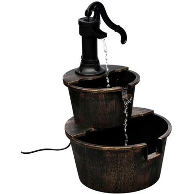 vidaXL Kaskadenbrunnen Hand Wasserpumpe Design - Brun vidaXL Kaskadenbrunnen Hand Wasserpumpe Design - Brun