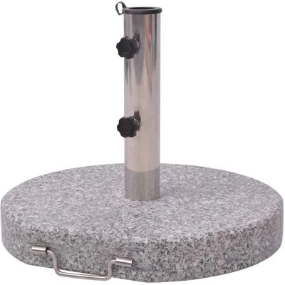 vidaXL Sonnenschirmständer 45 cm Granit - Runder Außen-Schirmständer mit Rollen vidaXL Sonnenschirmständer 45 cm Granit - Runder Außen-Schirmständer mit Rollen