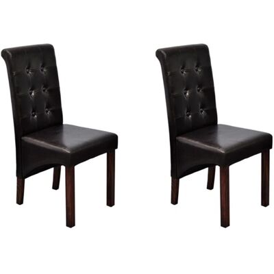 vidaXL 60622 Chaise de salle à manger ergonomique marron - Chaise de salle à manger vidaXL 60622 Chaise de salle à manger ergonomique marron - Chaise de salle à manger