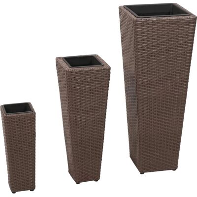vidaXL Verhoogde tuinbakken - 3 stuks - Bruin - Bloempot vidaXL Verhoogde tuinbakken - 3 stuks - Bruin - Bloempot