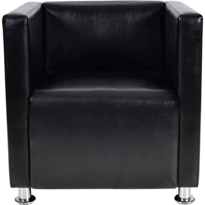 vidaXL Fauteuil Accent - Design classique, Simili cuir, Pieds en métal - Fauteuil d'accent - Publicité vidaXL Fauteuil Accent - Design classique, Simili cuir, Pieds en métal - Fauteuil d'accent - Publicité