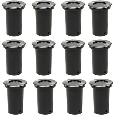 vidaXL Outdoor Ground Lights LED Underground Light Pathway Lights 12 pcs - Ground Lights vidaXL Outdoor Ground Lights LED Underground Light Pathway Lights 12 pcs - Ground Lights