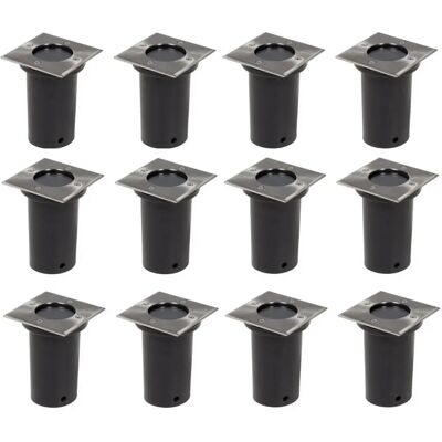 vidaXL Luci da esterno a terra LED Set 12 vidaXL Luci da esterno a terra LED Set 12