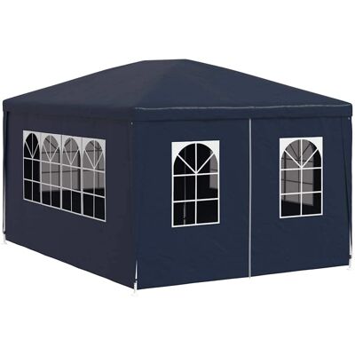 vidaXL Tenda de Festa Azul 3x4m - Pavilhão de Jardim vidaXL Tenda de Festa Azul 3x4m - Pavilhão de Jardim