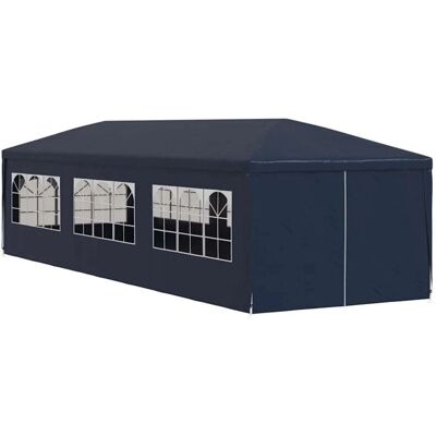 vidaXL Tente de Fête 3x9m Bleue avec 8 Murs - Pavillon Extérieur vidaXL Tente de Fête 3x9m Bleue avec 8 Murs - Pavillon Extérieur