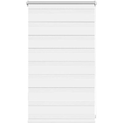 vidaXL Weiße Zebra Doppel-Rolloschirm - Fensterabdeckung vidaXL Weiße Zebra Doppel-Rolloschirm - Fensterabdeckung