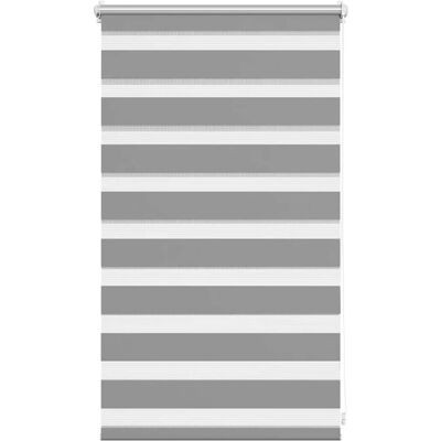 vidaXL Zebra Jalousien Doppelrollo Grau 50x100 cm vidaXL Zebra Jalousien Doppelrollo Grau 50x100 cm