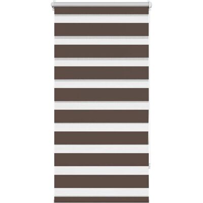 vidaXL Zebra Jalousie 60x120cm Kaffee Doppelrollo Sichtschutz vidaXL Zebra Jalousie 60x120cm Kaffee Doppelrollo Sichtschutz