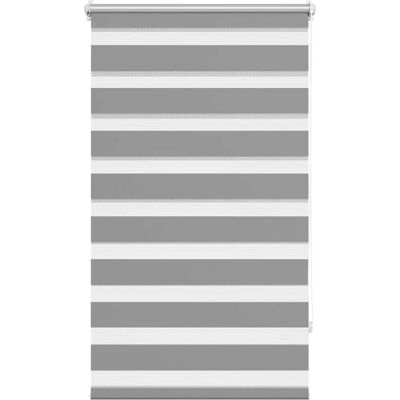 vidaXL Zebra-Rollo - 70x120cm - Grau - Fenster Sonnenschutz vidaXL Zebra-Rollo - 70x120cm - Grau - Fenster Sonnenschutz