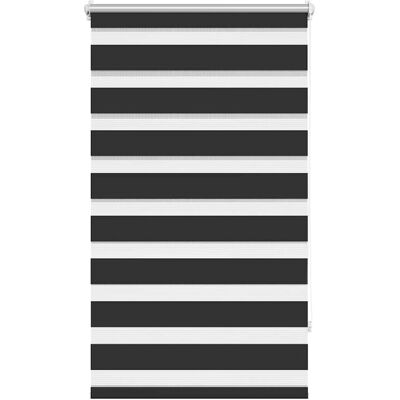 vidaXL Schwarze Zebra-Rollos - Modernes Fensterdekor vidaXL Schwarze Zebra-Rollos - Modernes Fensterdekor
