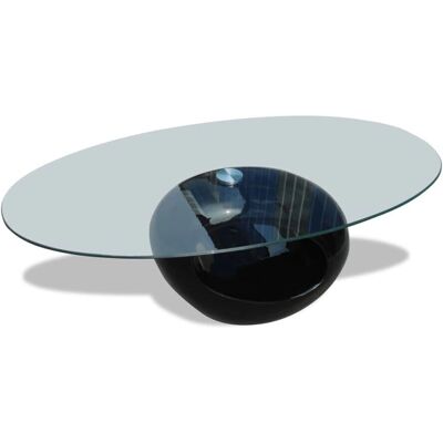 vidaXL Awo688820 Table Basse en Verre Ovale - Table de Salon vidaXL Awo688820 Table Basse en Verre Ovale - Table de Salon