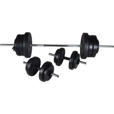 vidaXL Vægtstang- og håndvægtsæt - 60,5kg Træningsudstyr vidaXL Vægtstang- og håndvægtsæt - 60,5kg Træningsudstyr