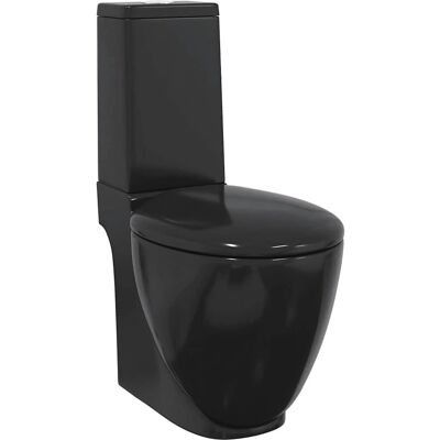 vidaXL Keramisch Toilet - Dubbele Spoel, Soft Close - Badkamer vidaXL Keramisch Toilet - Dubbele Spoel, Soft Close - Badkamer