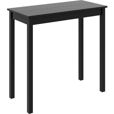 vidaXL Zwarte MDF Bar Tafel - 115x55x107cm - Keuken & Eetkamer Meubel vidaXL Zwarte MDF Bar Tafel - 115x55x107cm - Keuken & Eetkamer Meubel