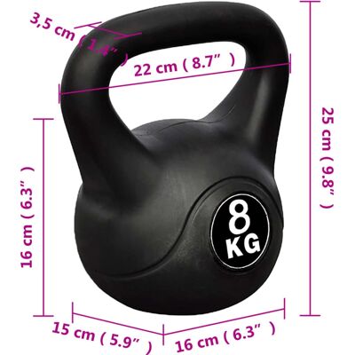 VidaXL 8 kg Kettlebell - Fitnessudstyr VidaXL 8 kg Kettlebell - Fitnessudstyr